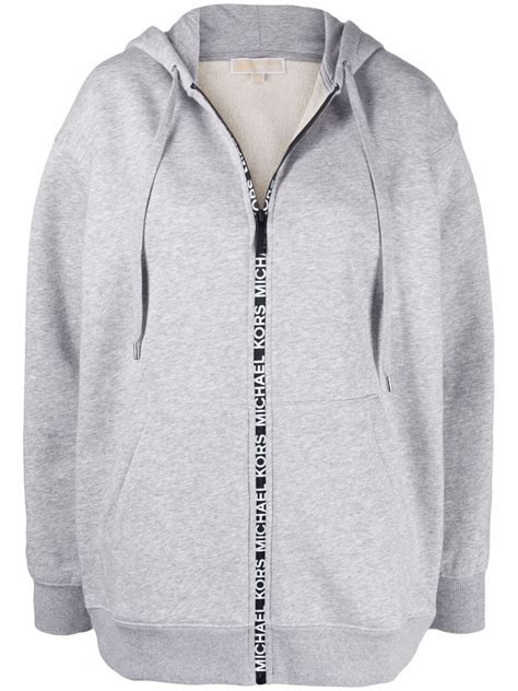 michael kors zip up hoodie women's|farfetch Michael Kors hoodie.